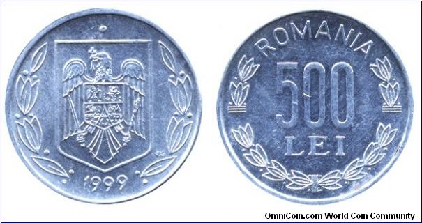 Romania, 500 lei, 1999, Al.                                                                                                                                                                                                                                                                                                                                                                                                                                                                                         