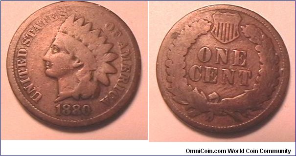 Indian Head Cent
Bronze, G-4