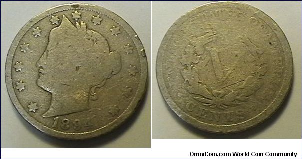 Liberty Head Nickel, copper-nickel, G-4