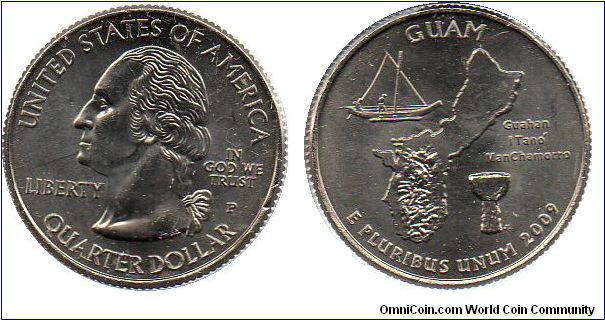 2009 1/4 Dollar - Guam