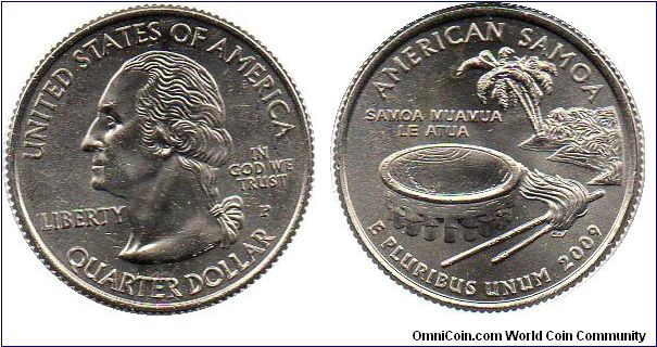 2009 1/4 Dollar - American Samoa