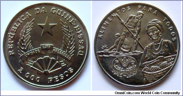 2000 pesos.
1995, 50th Anniversary of F.A.O.