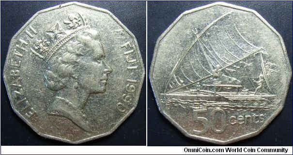 Fiji 1990 50 cents. Found it circulating in Aus.