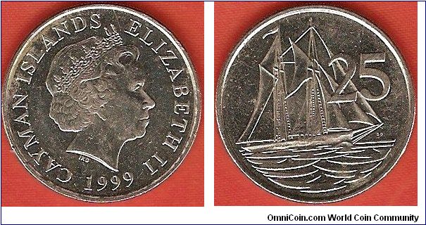 25 cents
Elizabeth II by Ian Rank-Broadley
Schooner
nickel clad steel