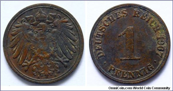 1 pfennig.
1907