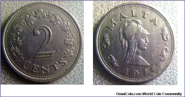 2 cents
17.5mm diameter
cupro nickel
