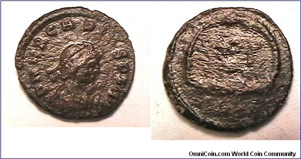 Roman Emperor arcadius 383-408 AD, DN ARCADIVS PF AVG, VOT V, AE4 14mm