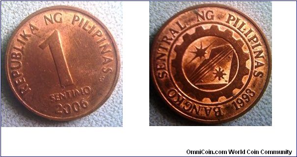 Philippines Copper coin 1 centavo, very rare to experience actual usage.
15.5mm diameter