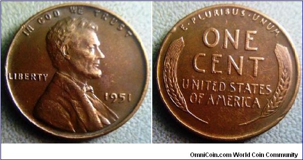 USA Lincoln wheat 1 cent 19mm diameter