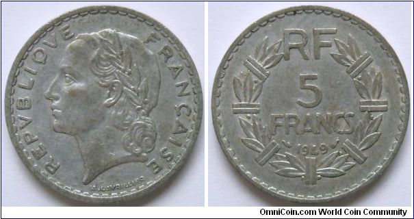 5 francs.
1949