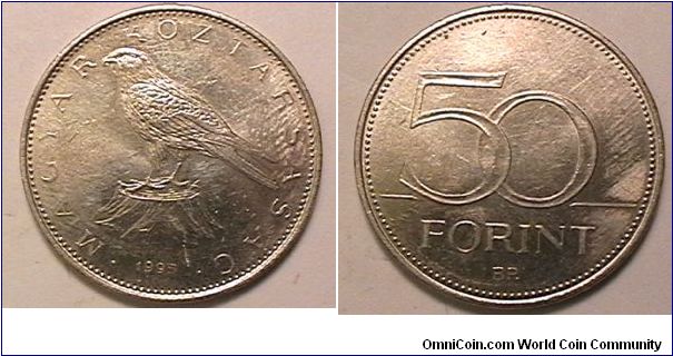 50 Forint, Copper-nickel clad brass