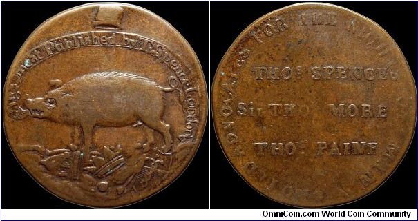 1795 ½ Penny Token.

Pig's Meat                                                                                                                                                                                                                                                                                                                                                                                                                                                                                        