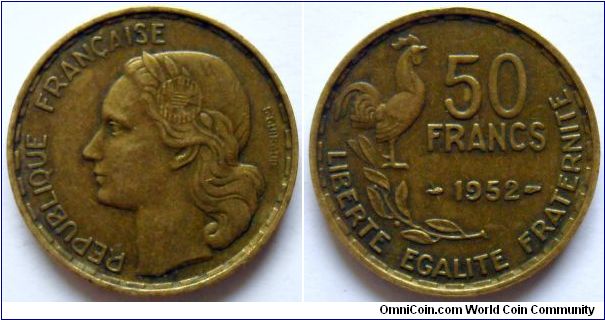 50 francs.
1952