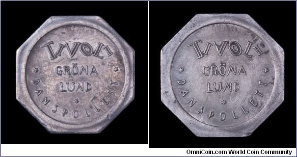 Swedish amusement park token (I don't really know what year this was made)