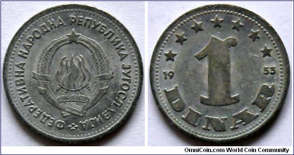 1 dinar.
1953