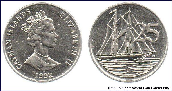 1992 25 cents