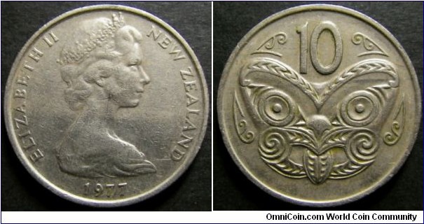 New Zealand 1977 10 cents. Found it circulating in Australia.