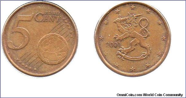 2001 5 Euro cents