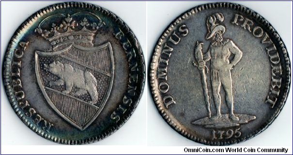 1795 Silver Thaler from Bern, Switzerland