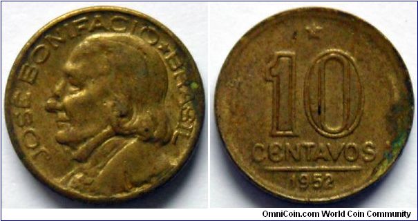 10 centavos.
1952