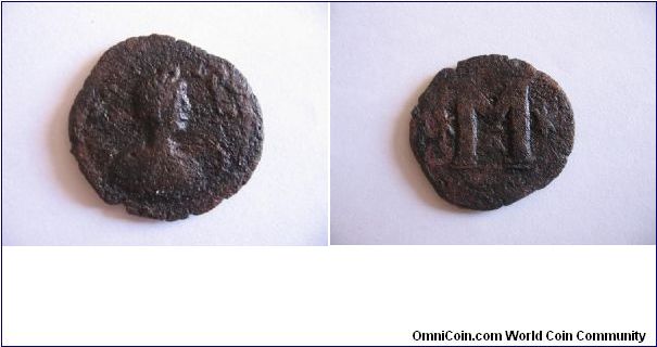 About 1500 years ago Bizantian coin from the Holyland.