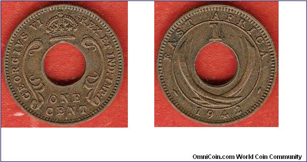 1 cent
George VI, king and emperor of India
bronze
Bombay Mint