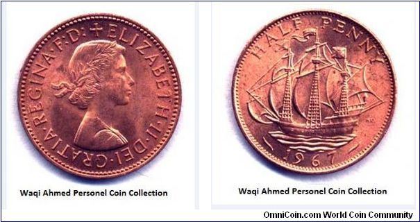 1967 UK Half Penny