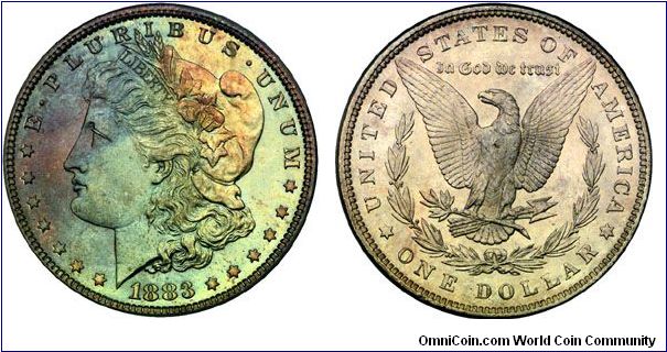 1883 Morgan Silver Dollar