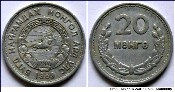 20 mongo.
1959