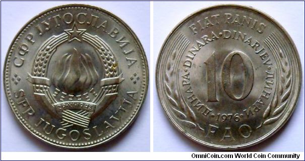 10 dinars.
1976, F.A.O.