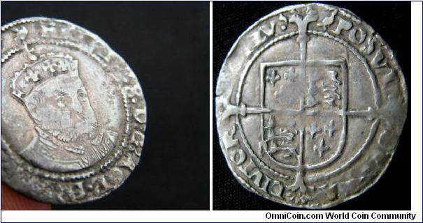Henry VIII Posthumous Groat. Minted at the Tower of London. Stunning portrait of a scarce issue.