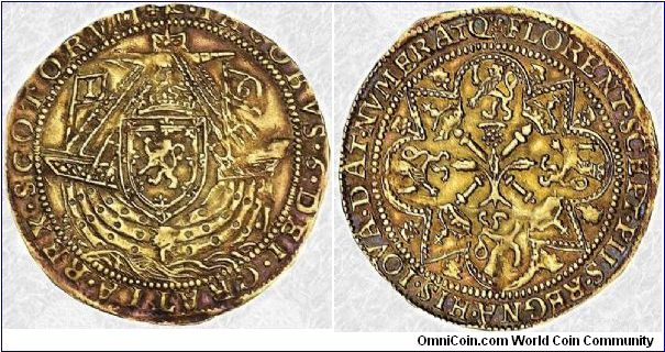 Scotland Gold Noble - 1588 James VI