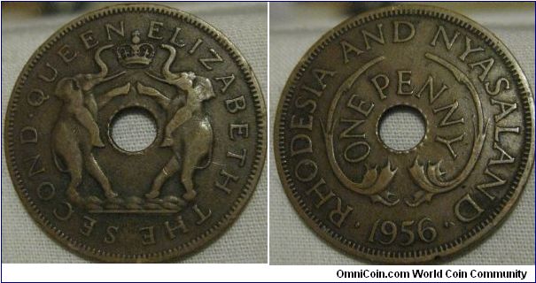 1956 rhodesia penny