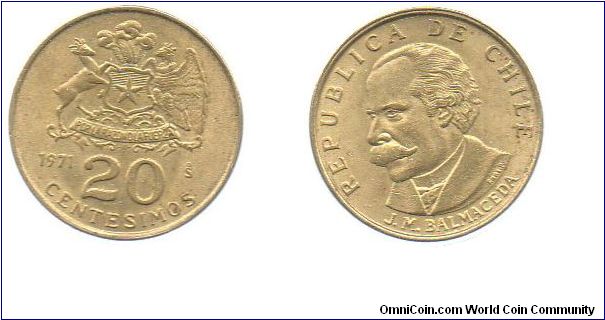 1971 20 centesimos