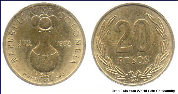 1982 20 centavos
