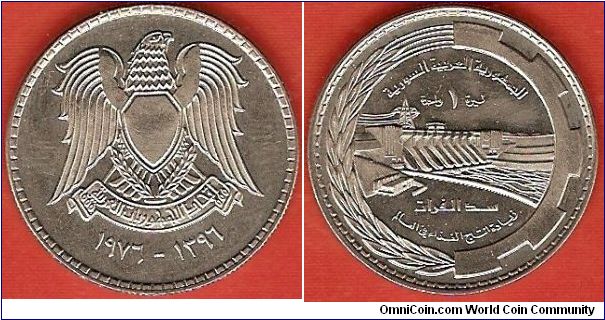 Syrian Arab Republic
1 pound
F.A.O.-issue
Euphrates dam
nickel