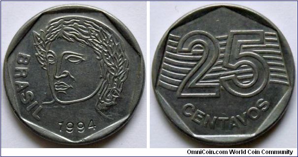 25 centavos.
1994