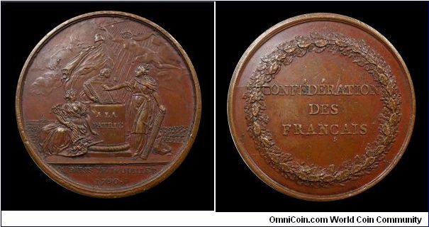 Confédération des Français - AE medal mm. 41
