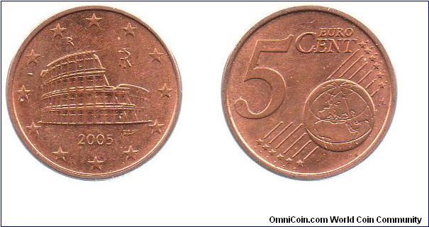 2005 5 Euro cents