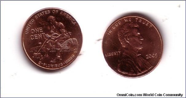 1 penny, Linkoln's Formative years in Indiana (1816-1830) Coin 1 of 4