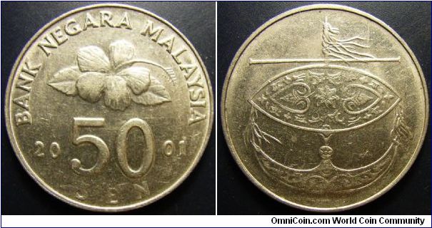 Malaysia 2001 50 sen. Found it circulating in Australia!