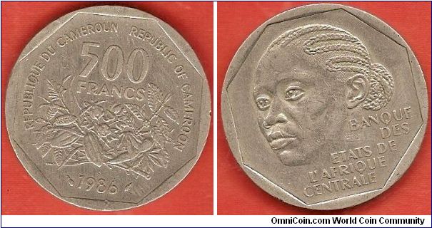 500 francs
female head
Paris Mint
copper-nickel