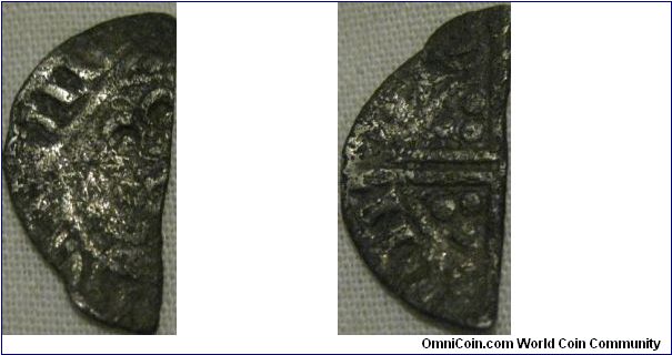 Henry III cut voided long cross penny with sceptre