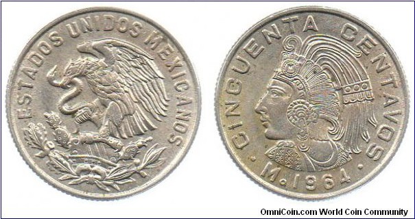 1964 50 centavos