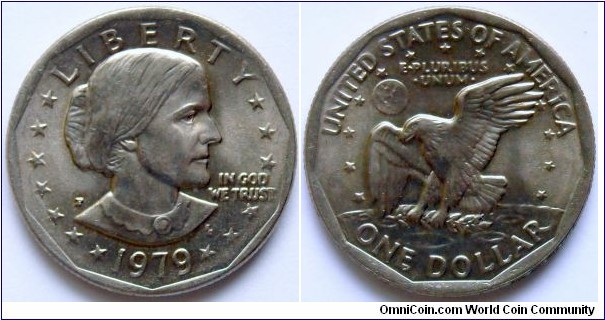 Susan B. Anthony dollar.
1979 (P)