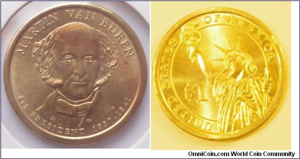 1 dollar, Martin Van Buren, Mint Nov 13 2008