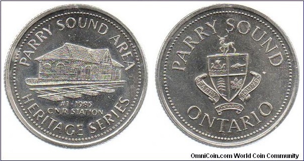 Parry Sound, Ontario 1985 medallion