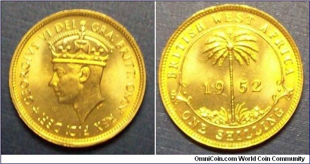West Africa 1 Shilling 1952