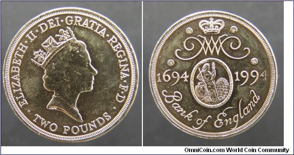 Bank of England commemorative £2.
