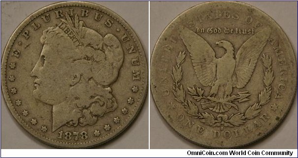 Liberty Head/Morgan Dollar, First year of issue, San Francisco mint, 38.1 mm, Ag 